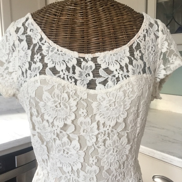 COPY - American Eagle Outfitters Ivory Lace Dress - Picture 4 of 8